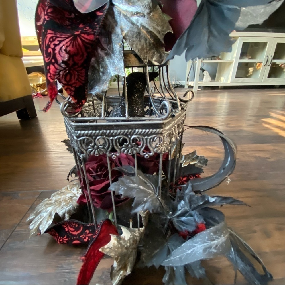 Gothic Halloween Bird Cage - Picture 4 of 14